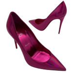 Christian Louboutin  Kate 100 Pink Mirrored Leather High Heel Pumps Size EU 38 Photo 0