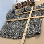 Peter Nygard  Black and White Patterned Blazer women’s Plus 22 Open Front Snap Photo 9