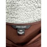 Guess Vintage Jeans Dress Women's M Brown Cold Shoulder Tie Back Y2K Boho Retro Photo 1