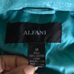 Alfani  Teal Suede Leather Jacket Photo 5