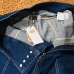 Cider Women's Denim High Waist Flared Jeans Dark Navy Size Medium NWT Photo 5