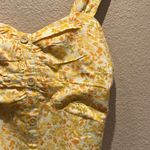 Monteau New Women’s Linen blend Floral Yellow Women's Top Size Large NWT Photo 3