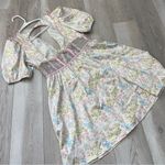 For Love & Lemons Dress floral glitter garden slip womens Pastel medium romantic Photo 6