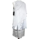 Jessica Howard NWT  Womens Dress Sz 16 Silver Embellished Neck Lace Overlay Photo 2