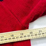 CHAPS y2k  Women's XL Red Fair Isle Knit Crew Neck Long Sleeve Sweater christmas Photo 2