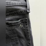 Rag and Bone  Black Rock 10 Inch slit Capri jeans 25 Photo 10