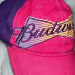 Budweiser  Y2K Logo Hat Pink & Purple Photo 2