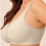 trukind Daily Comfort Wirefree Shaper Bra XL Nude Seamless Support Full Coverage Tan Photo 1