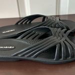 Okabashi Women’s Venice Slides Sandals Criss Cross Straps Black Size M 6.5 Photo 2