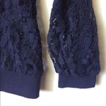EXPRESS  Black Lace Long Sleeve Top Size XS Photo 2