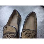 Free People  Snake Eyes Loafers Gold & Blue Size 7 Woven Textile Shoes Euro 37 Photo 2
