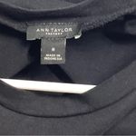 Ann Taylor  Black Puff Sleeve Ruffled T-Shirt Photo 3