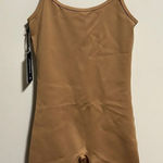 Aritzia NWT TNA TnaGLOSS™ Rhythm 7" Romper in Caramelized Brown- Size XS Photo 0