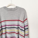 [La Ligne x Target] Gray Rainbow Striped Long Sleeve Crew Neck Sweater Size 2X Photo 7