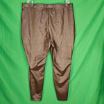 Eloquii NWT  Womens Brown Faux Leather Pants 22‎ Photo 1