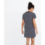 Madewell Womens Navy and White Striped T-Shirt Dress Sz S | Everyday Nautical Photo 8