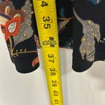 Kaileigh Orange and Blue Sheath Romper with Dolman Sleeves Photo 7