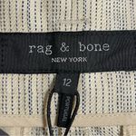 Rag and Bone Striped Linen Cargo Shorts Photo 6