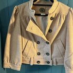 Anthropologie Idra Double Breasted Zip Jacket Blazer, Orange, Size 10 Photo 10