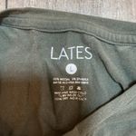 LATES Lounge Set Women's Size L Olive Green Shirt & Pants Casual Comfy Size L Photo 10