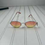 Oval Gradient Sunglasses Pink Yellow Retro Y2K Orange Photo 1