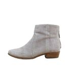 Joie C  Lucy Gray Suede Leather Embellished Flat Stud Women Ankle Boots Size 7 Photo 2