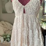 Free People Intimately BlushPink Nightgown Spaghetti Straps Crisscross Back Photo 0