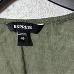 EXPRESS Women Dark Green Sleevelesstie knot Top size XS Photo 2