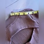 Say What? Sexy Brown Ribbed Dress High Split Say What ? Bust Line Plum  Size M Photo 10