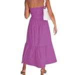 Zesica New strapless smocked lilac Purple Maxi Sun Dress Size XL Photo 1