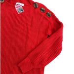 Philosophy  Red Knit Button Detail Sweater Size Small NEW Photo 2