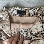 Lucy Paris Neutral Snake Print Midi Skirt Photo 7