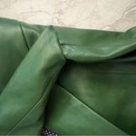 Avec Les Filles NEW Faux Leather One-Button Blazer, Green Size S, Retail $299 Photo 5