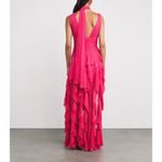 Alice + Olivia  Holly Ruffle Maxi Dress With Scarf in Raspberry 2 New Womens Gown Photo 11