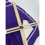Milly  Sweater Womens P XX Small Purple Racer Stripe Turtleneck Ribbed‎ Knit Photo 8
