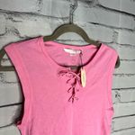 Victoria's Secret Victoria’s Secret Tie-Neck Pink Tank Sz L NWT Bubblegum Festival Summer Crop Top Photo 2