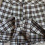 Altar'd State  Black and White Asymmetrical Wrap Skort Preppy Plaid School Girl Photo 4
