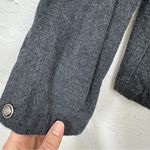 Talbots  Grey Preppy School Girl Blazer Jacket Womens 10 Metal Crest Buttons Photo 2