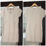 Garnet Hill  Linen Tan Shift Dress Size 2 Photo 1