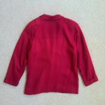 Nordstrom Vintage 90s Red Rayon Blazer Women Size Medium Photo 3