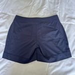 Athleta  Swim Womens 8 Shorts Drawstring Button Navy Blue Pockets Summer Beach Photo 6