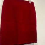 Talbots Classic Red Wool Pencil Skirt Photo 1