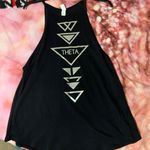 Kappa Alpha Theta Aztec Tank Top Black Size M Photo 2