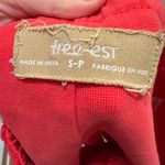 Free People My Little Micro Mini Cotton-Linen Skort in Red Photo 3