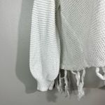 SheIn White Open Knit Plus Size Breathable Fringe Trim Sweater Swim Cover 3XL 3X Photo 1