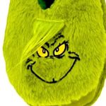 Dr. Seuss NWT ~ Christmas The Grinch Slipper Socks "Feelin' Grinchy" Gripper Bottom ~ M/L Photo 2