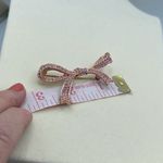 Vintage Kenneth Jay Lane rose gold colored bow brooch Pink Photo 4