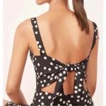 Reformation  Abby Bow Back Mini Dress in Black & White Floral Size 4 Gently Used Photo 2