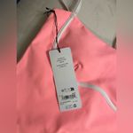 Alo Yoga  NWT Airbrush Streamline Dress Neon Bubblegum Pink & White Size M Photo 5