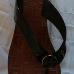 Tory Burch Thora Patent Cork Wedge Thong Sandals Size 9 Photo 0